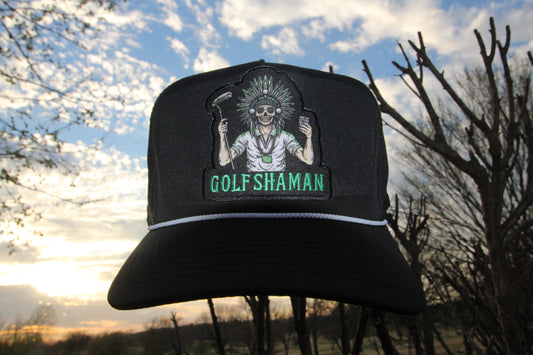 Golf Shaman Black Rope Golf Hat