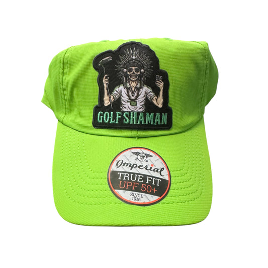 Golf Shaman Green Dad Golf Hat